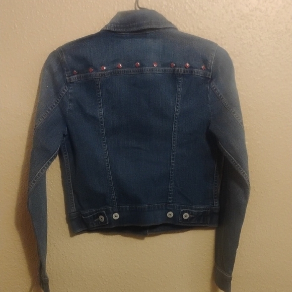 Levi's Blue Jean Jacket with Embellishments - Picture 3 of 4